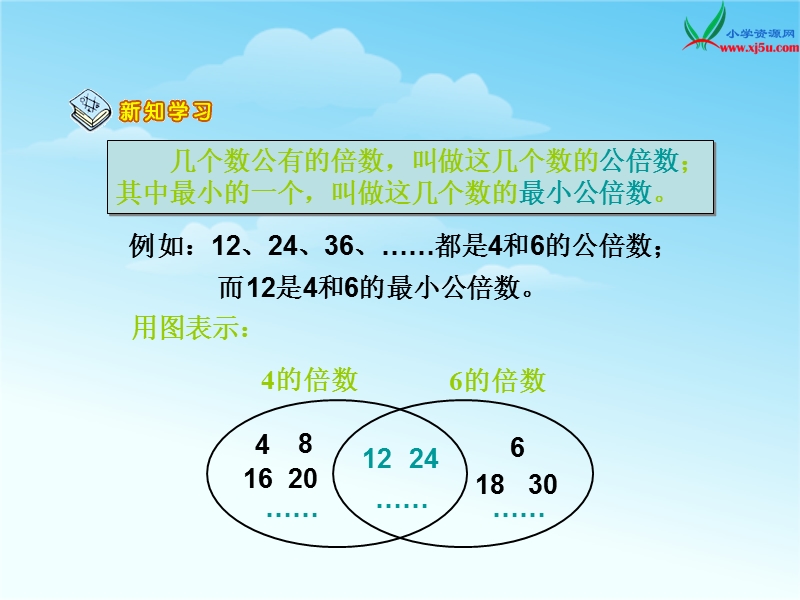 （北师大版 2014秋） 五年级数学上册 5.8《找最小公倍数》 ppt课件1.ppt_第3页