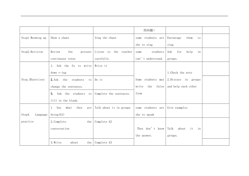 [外研版]四川省华蓥市明月镇小学2018年七年级英语上册module9 u3教案.doc_第2页