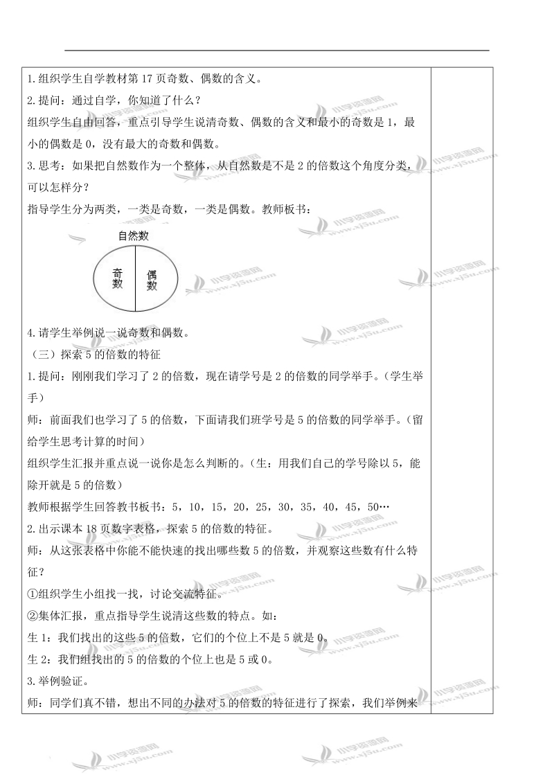 （人教新课标）五年级数学下册教案 2、5倍数的特征 1.doc_第3页