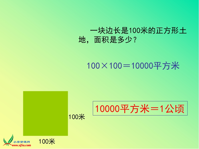 （冀教版） 2015秋五年级数学上册 第七单元《土地的面积》ppt课件1.ppt_第3页