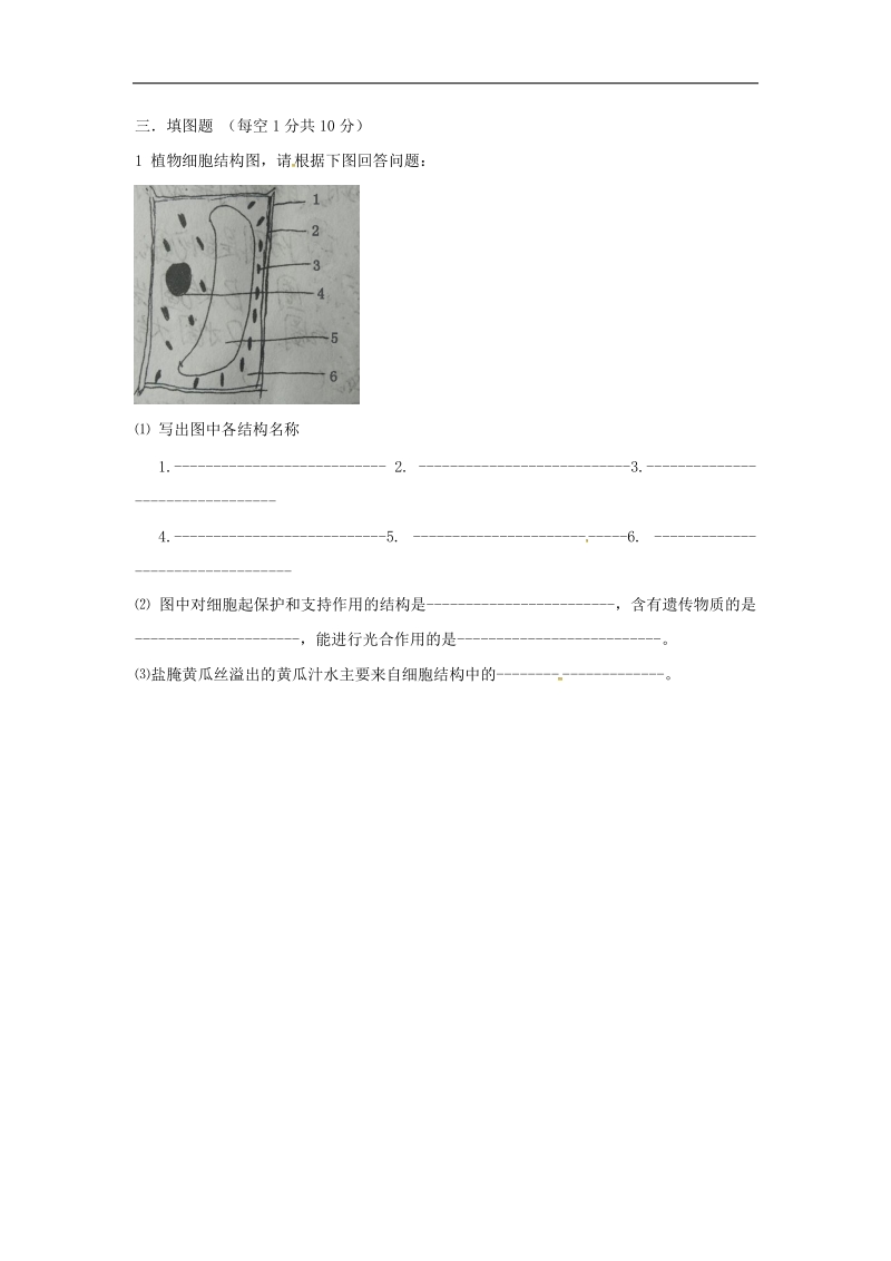 河南省商丘市2017_2018年七年级生物上学期第一次段考试题北师大版.doc_第3页