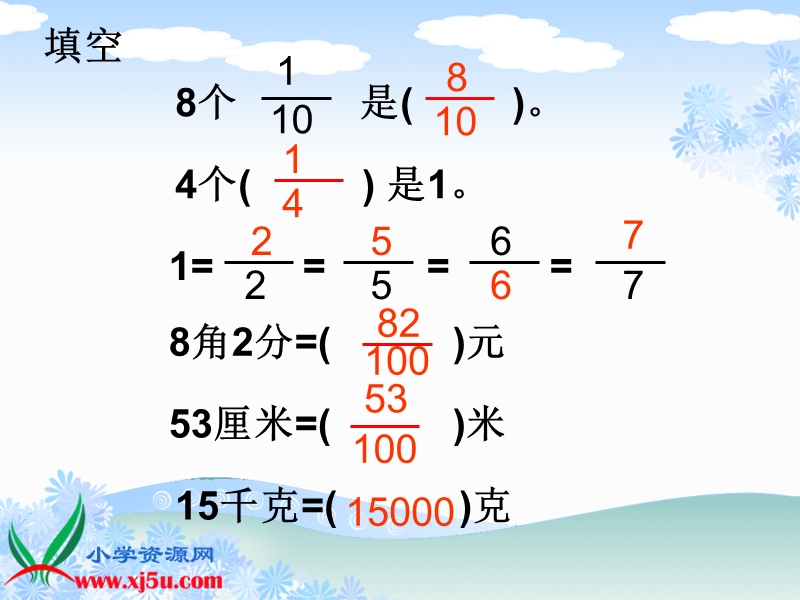 （沪教版）四年级数学上册课件 比较分数的大小 1.ppt_第3页