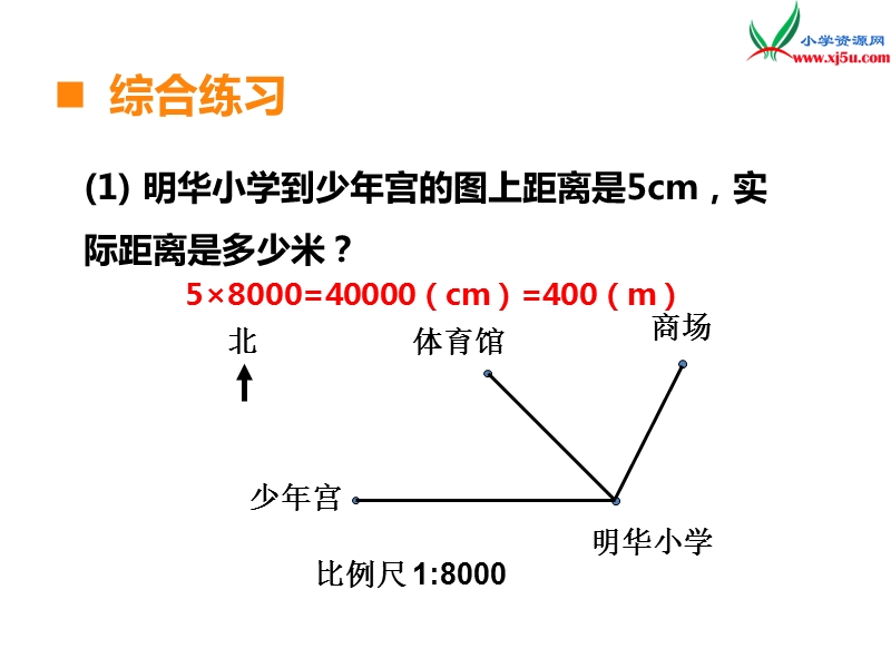（西师大版）六年级上册 第五单元 第5课时 比例尺（3）.ppt_第3页