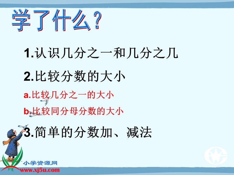 （人教新课标）五年级数学下册课件 分数的认识 复习.ppt_第3页