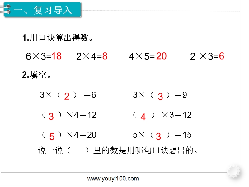 二年级下数学课件第8课时  用2~6的乘法口诀求商（1）人教新课标（2014秋）.ppt_第2页