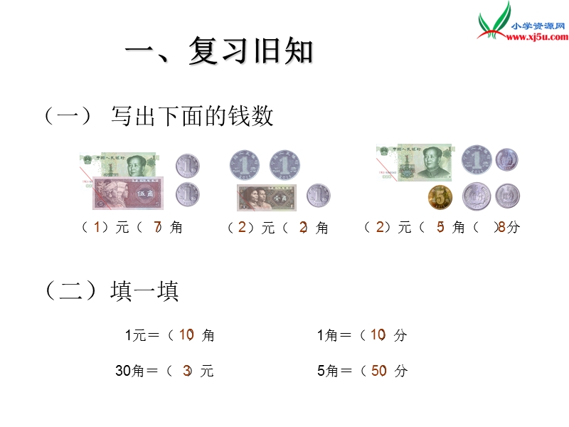 （人教新课标版）2016春一年级数学下册 第5单元《认识人民币》课件2.ppt_第2页