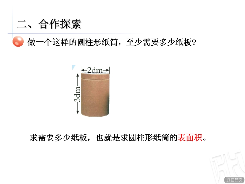 （北京课改版）数学六年级下册第一单元2 圆柱的表面积 (3).ppt_第3页