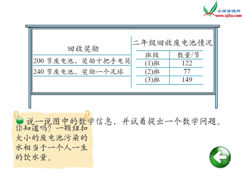 2017年（北师大版）二年级数下册第五单元 回收废电池.ppt_第2页