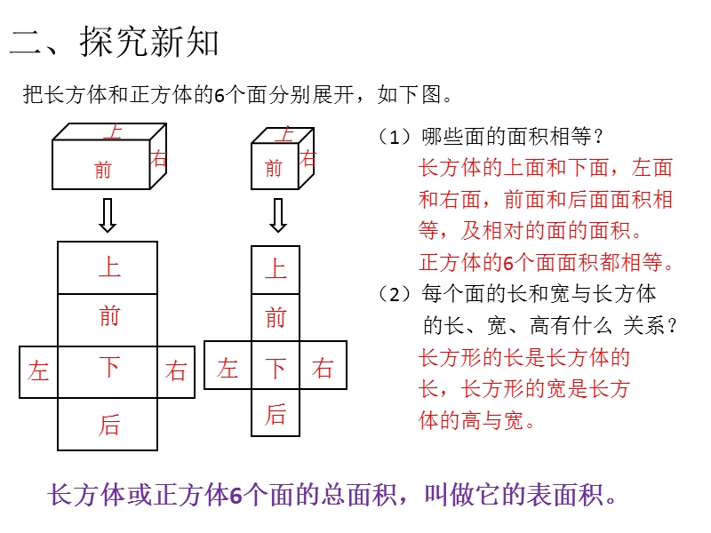 人教新课标（2014秋 ）五年级下册第3单元第3课时  长方体和正方体的表面积（1）.ppt_第3页