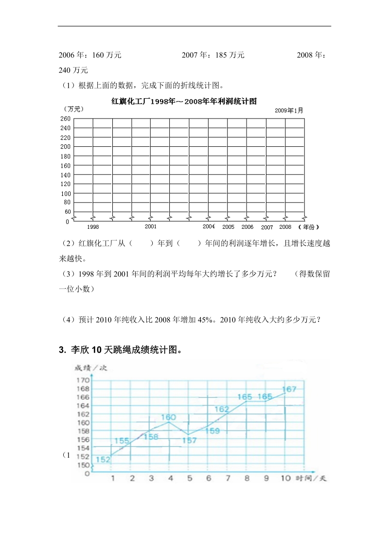 （人教新课标）六年级数学下册 折线统计图 1.doc_第2页