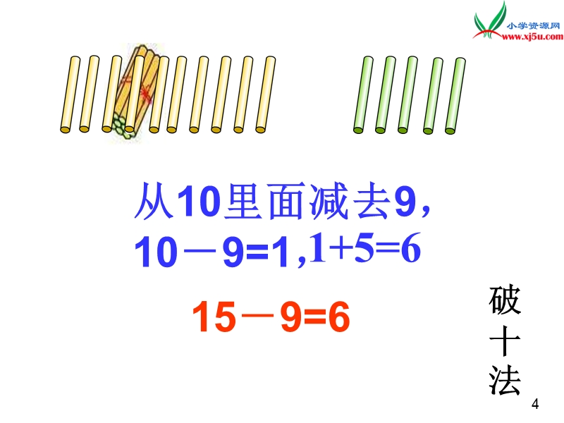 （人教新课标）一年级数学下册 2.2十几减几（一）课件.ppt_第2页