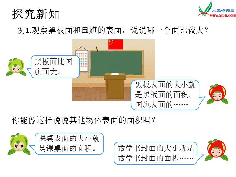 2017年（人教版）三年级数学下册第5单元第1课时 面积和面积单位.ppt_第2页