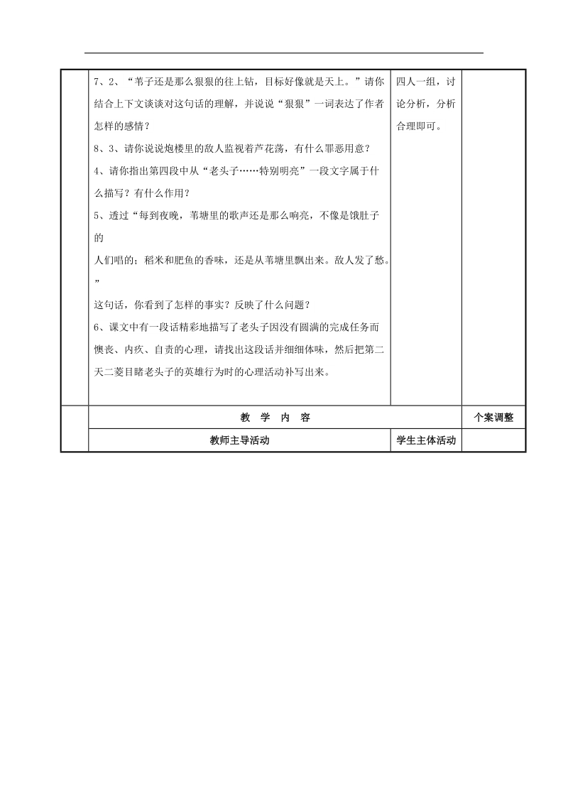 [新人教版]江苏省新沂市第二中学语文2018年八年级上册2.芦花荡2教案.doc_第2页