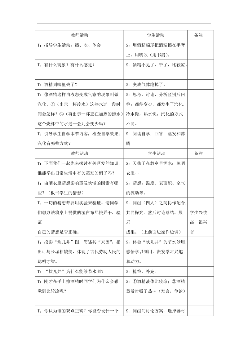 [新人教版]山东省枣庄市峄城区吴林街道中学2018年八年级物理上册第三章 3.3汽化和液化 教案.doc_第3页