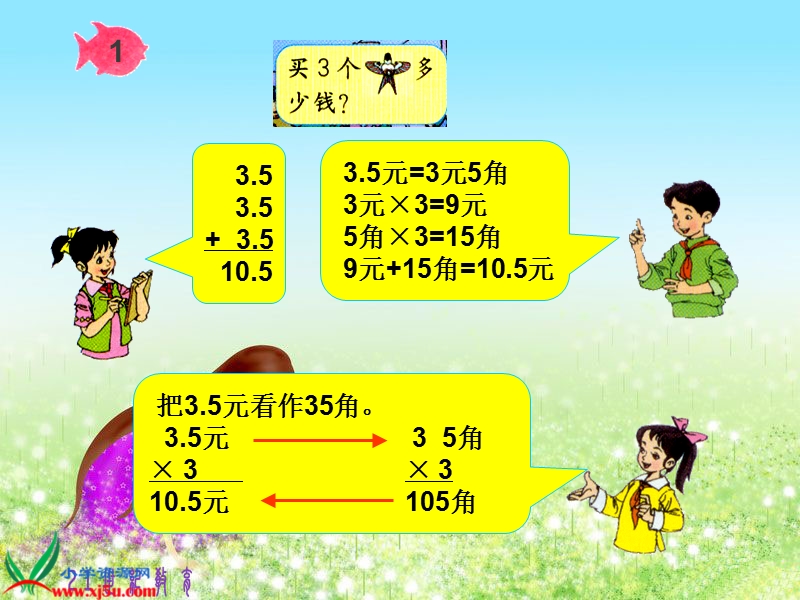 （沪教版）五年级数学上册课件 小数乘整数一.ppt_第3页