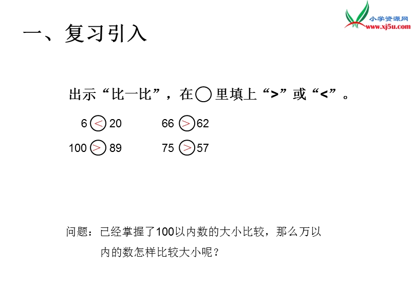 （人教版）二年级数学下册第7单元课题 5  10000以内数的大小比较.ppt_第2页