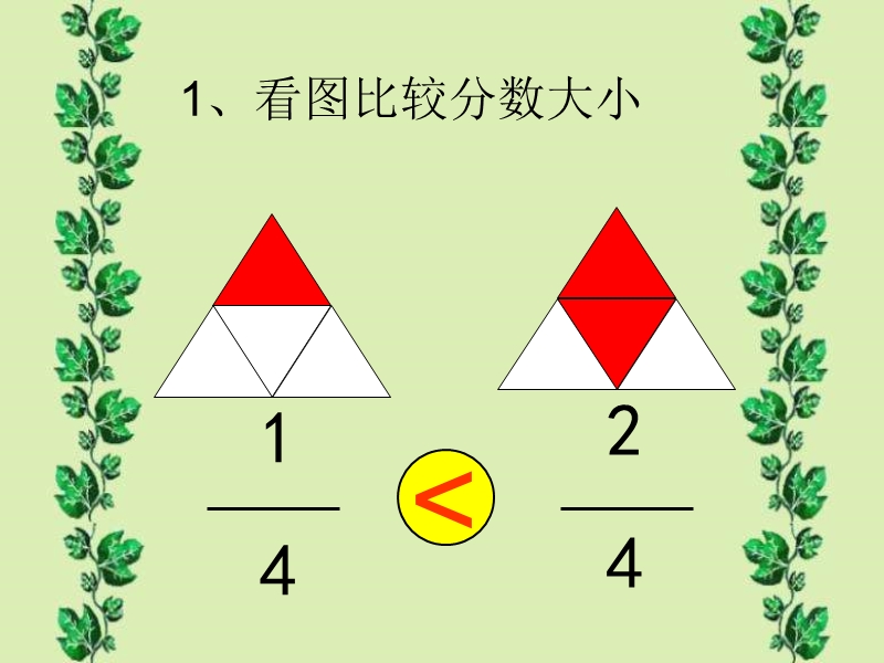 （北京课改版）三年级下册数学第六单元3、分数比较大小 (6).ppt_第2页