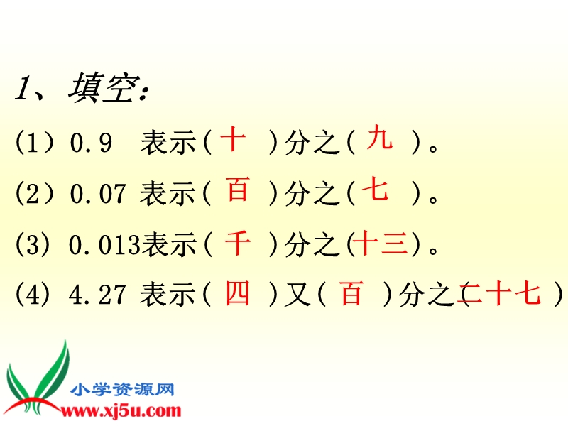 （人教新课标）六年级数学上册课件 分数和小数的互化.ppt_第2页