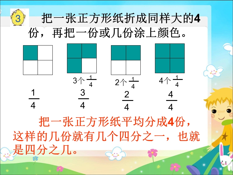 （北京课改版）三年级下册数学第六单元2-认识几分之几 (2).ppt_第3页