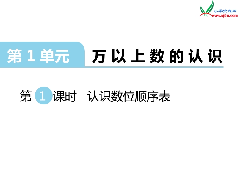 （西师大版）四年级上册数学第一单元 第1课时 认识数位顺序表.ppt_第1页