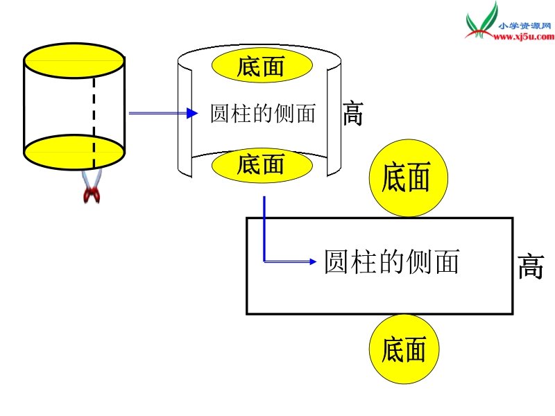 （人教新课标）2016春六年级数学下册第3单元 1圆柱 第2课时 圆柱的表面积.ppt_第3页