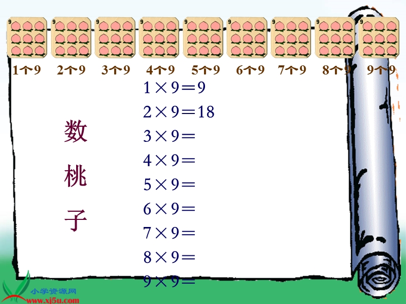 二年级数学上册课件 9的乘法口诀（北京课改版）.ppt_第3页