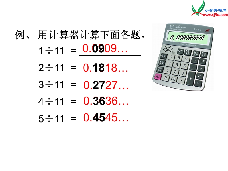 （人教新课标）五年级数学上册课件 2.5用计算器探索规律.ppt_第3页