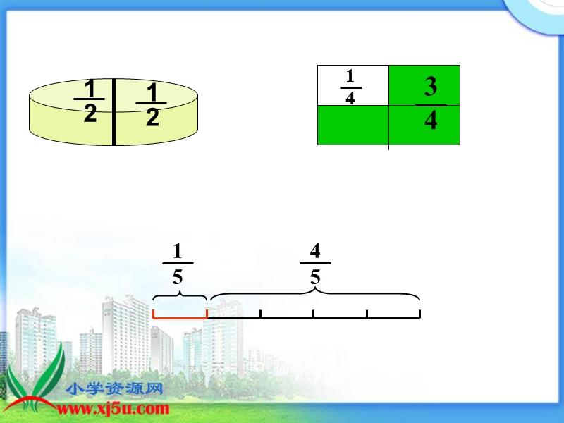 （青岛版五年制）四年级数学下册课件 分数的意义 2.ppt_第3页