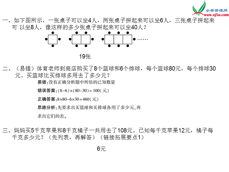 2018年 （苏教版）四年级上册数学作业课件第五单元 课时.ppt_第1页