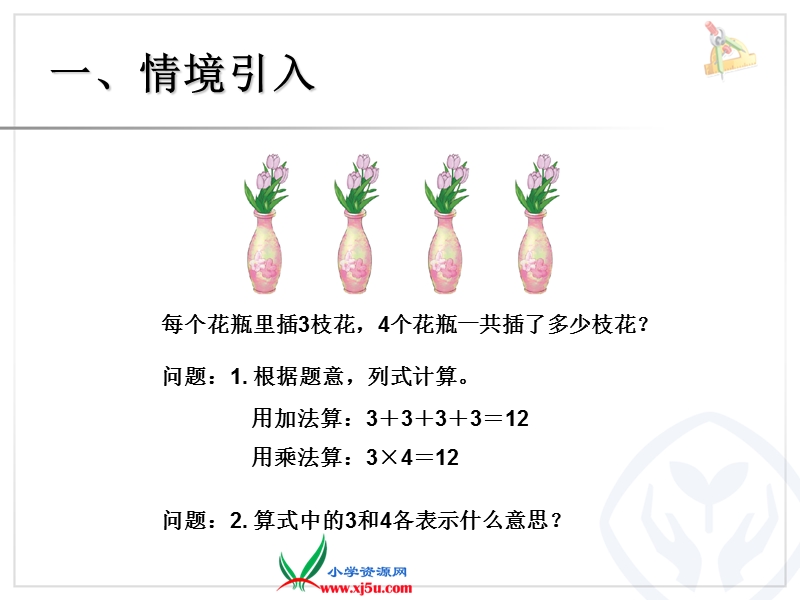 （人教新课标）2015年春四年级数学下册《乘、除法的意义和各部分间的关系课件ppt》.ppt_第2页