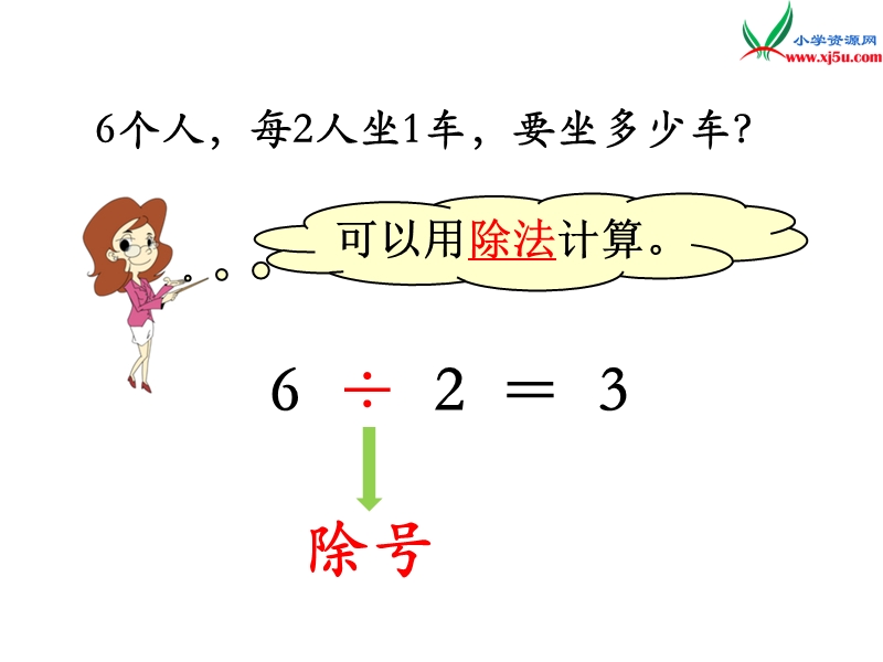 （苏教版）二年级数学上册 第四单元 第4课时 认识除法.ppt_第3页