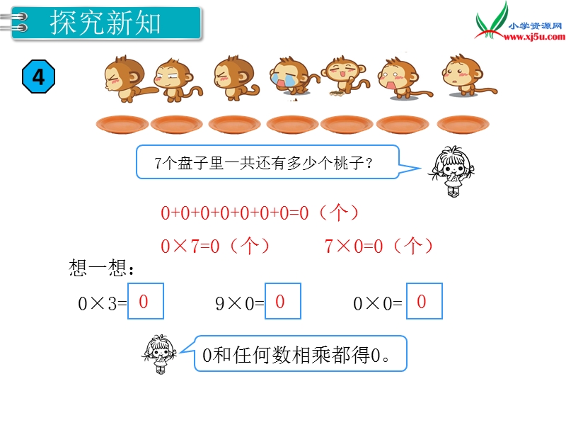 【人教新课标】2017秋三年级数学上册课件第6单元 第5课时 一个因数中间有0的乘法.ppt_第3页