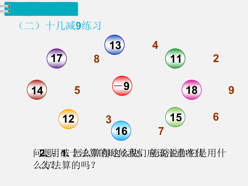 一年级下数学课件第2课时  十几减9（2）x人教新课标（2014秋）.pptx_第3页