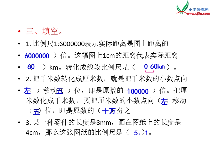 （西师大版）六年级上册 第五单元 第4课时 比例尺（2）.ppt_第3页