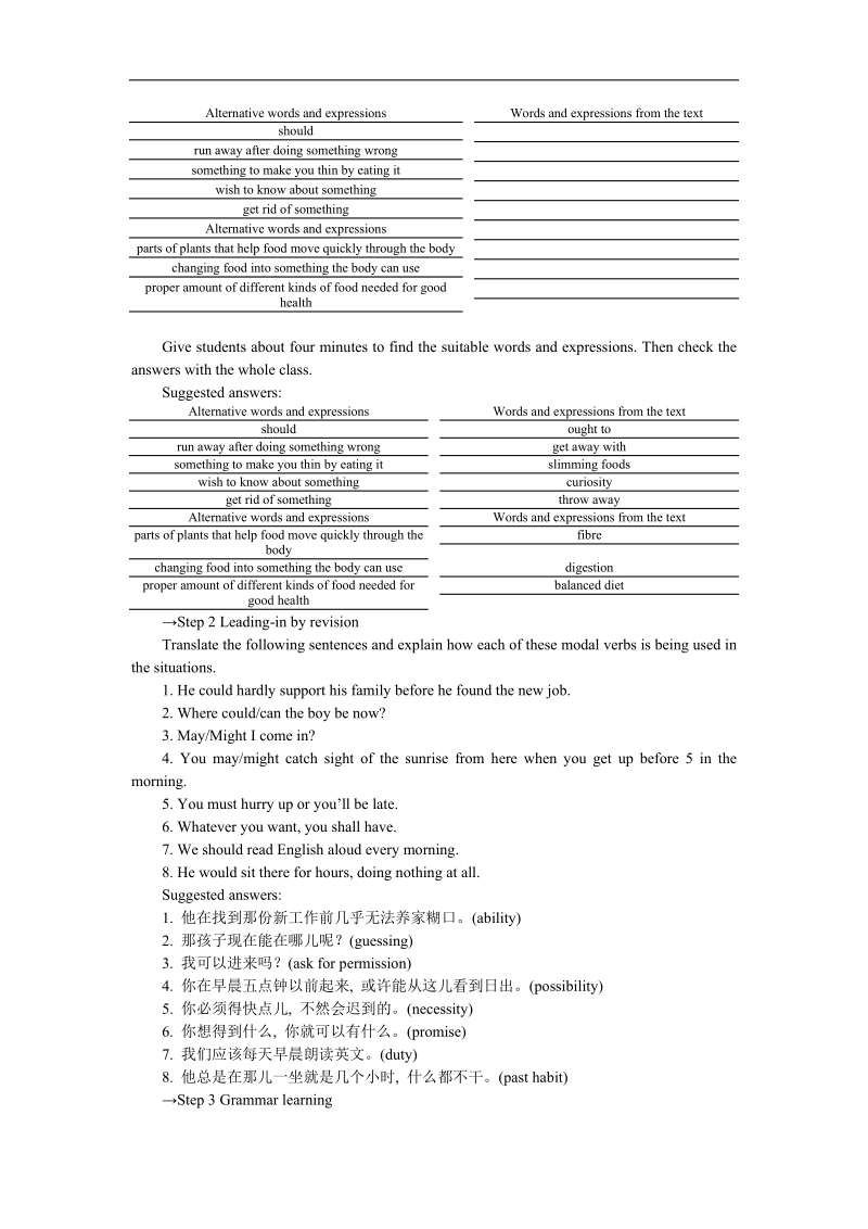 山东省2016年高中英语人教版必修3教案：unit 2 period 3　learning about language grammar.doc_第2页