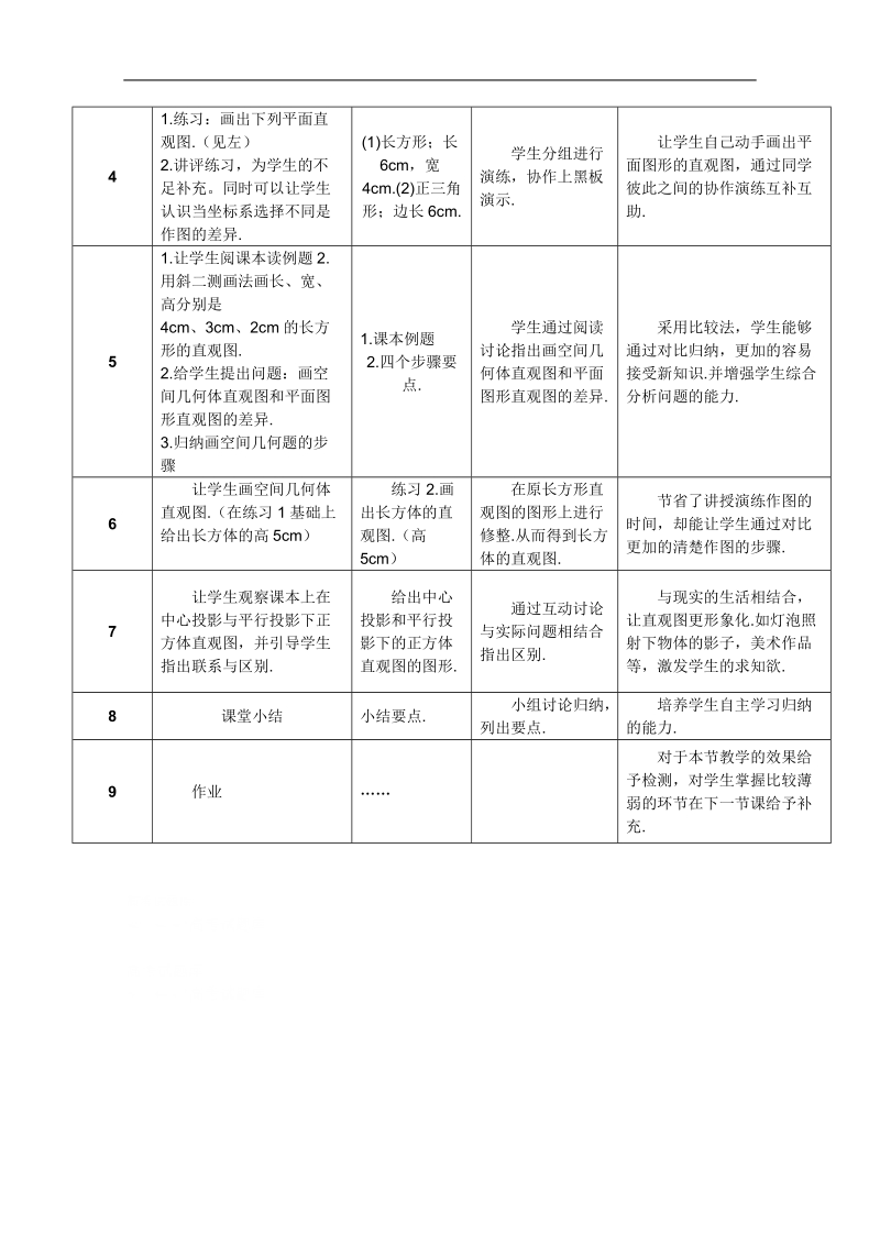 人教a版高一数学教案：1.2.3空间几何体的直观图（必修2）.doc_第2页