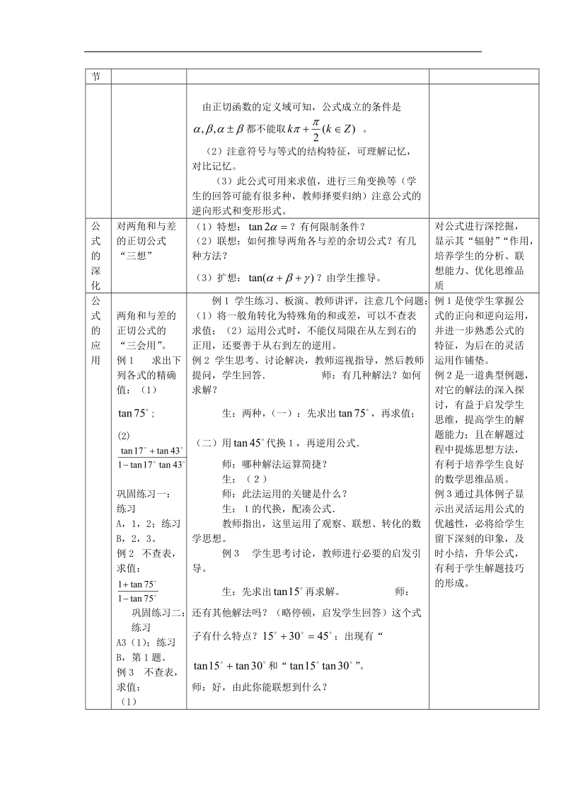 《两角和与差的正切》教案2（新人教b版必修4）.doc_第2页