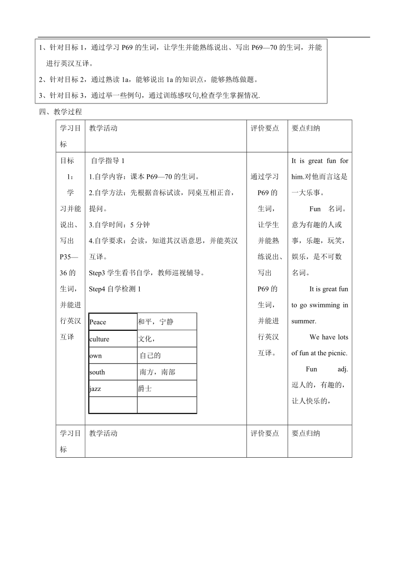 【仁爱版】2015秋 市优质资源评比优秀作品 八年级英语上册 unit 3 topic 2 section d教案.doc_第2页