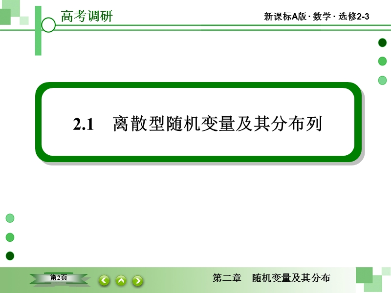 【同步课堂】2015高中数学（人教a版）选修2-3课件：2-1 离散型随机变量及其分布列2.ppt_第2页