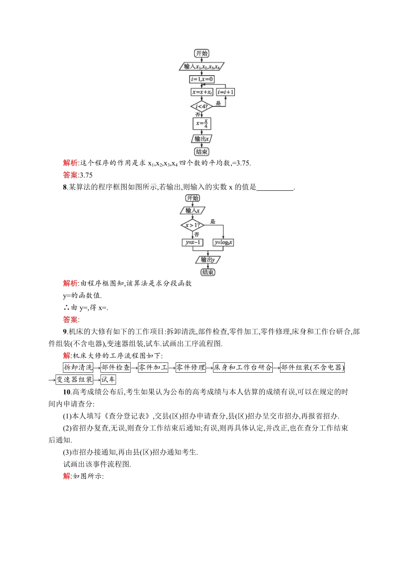 高中数学人教a版选修1-2 4.1 流程图.doc_第3页