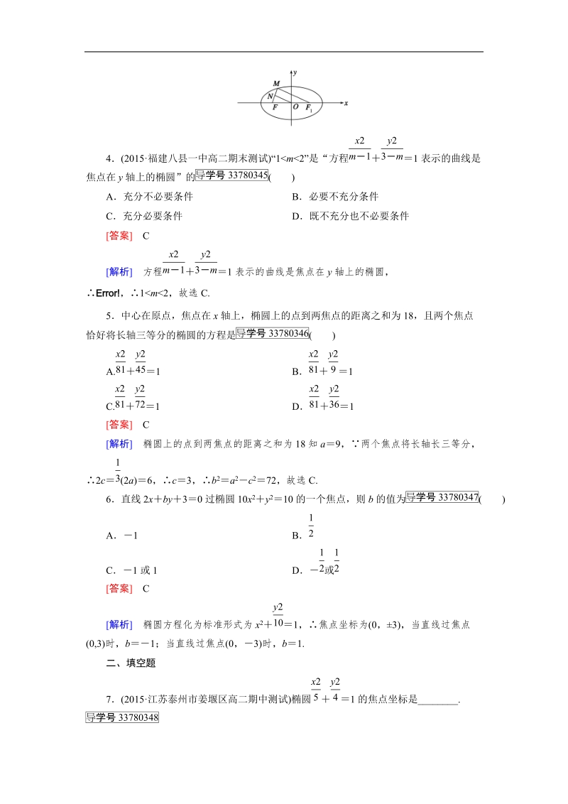 【成才之路】高中数学人教版选修2-1习题：2.2.1.doc_第2页