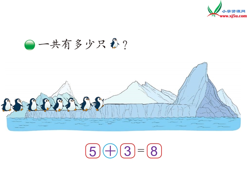 （北师大版）2015-2016一年级数学上册 3.7《可爱的企鹅》课件1.ppt_第2页