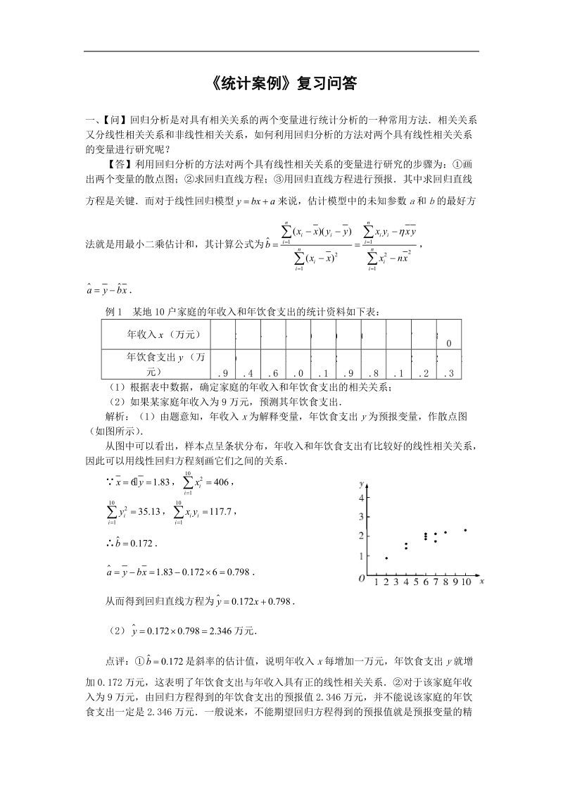 数学：第三章《统计案例》素材（1）（新人教a版选修2-3）.doc_第1页