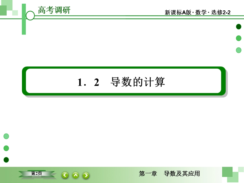 【同步课堂】2015高中数学（人教a版）选修2-2课件：1-2 导数的计算3.ppt_第2页