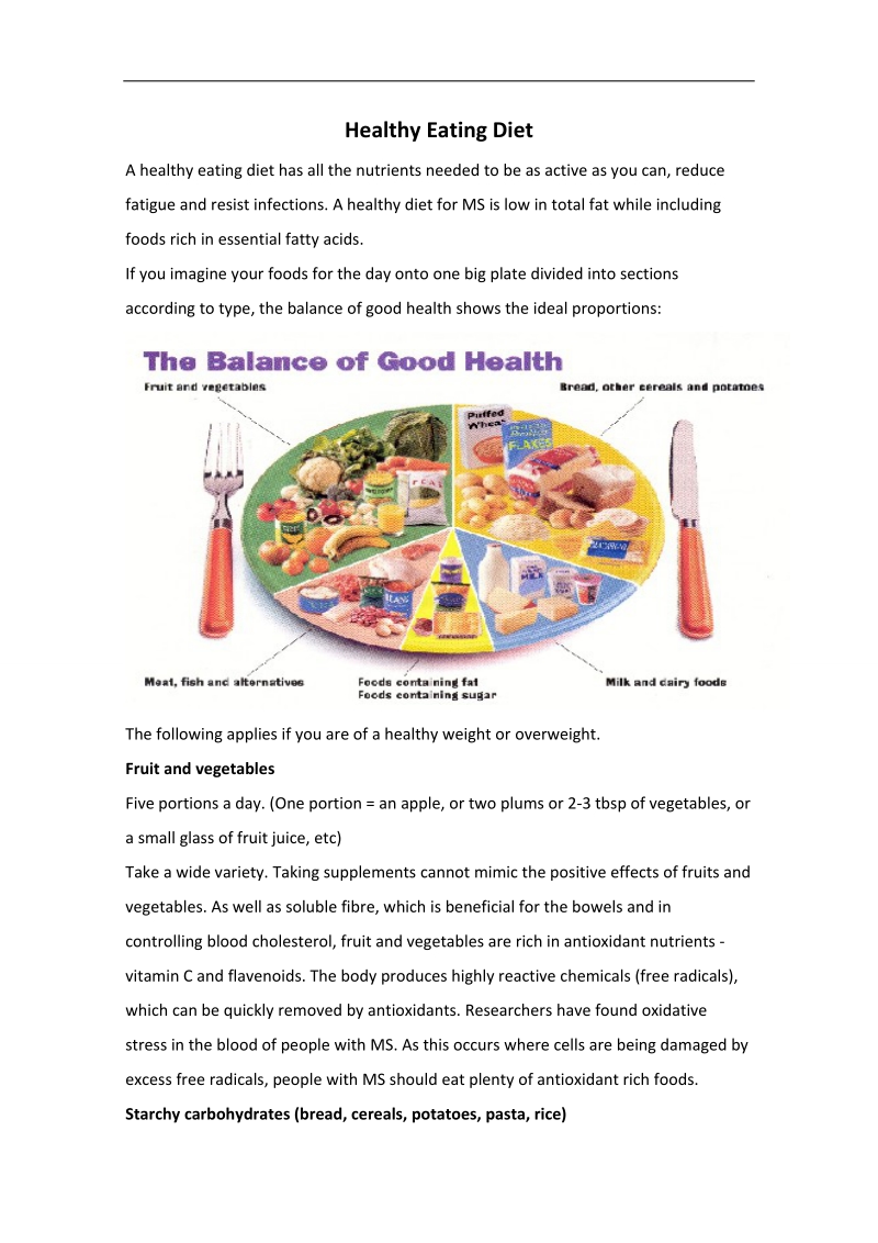 高中英语人教版备课资料包：必修3 unit 2参考文章 healthy eating diet.doc_第1页