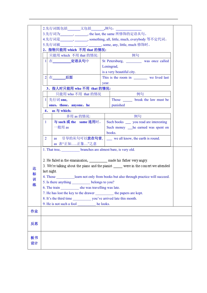 陕西省西安交大阳光中学高中英语选修7导学案：unit 4 sharing grammar（教师版）.doc_第2页