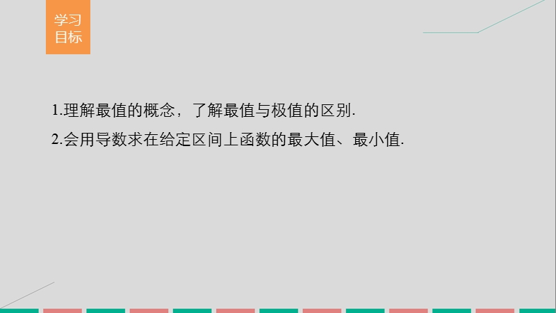 【创新设计】高中数学新人教a版选修2-2课件：第一章 导数及其应用1.3.3函数的最大（小）值与导数 .ppt_第2页