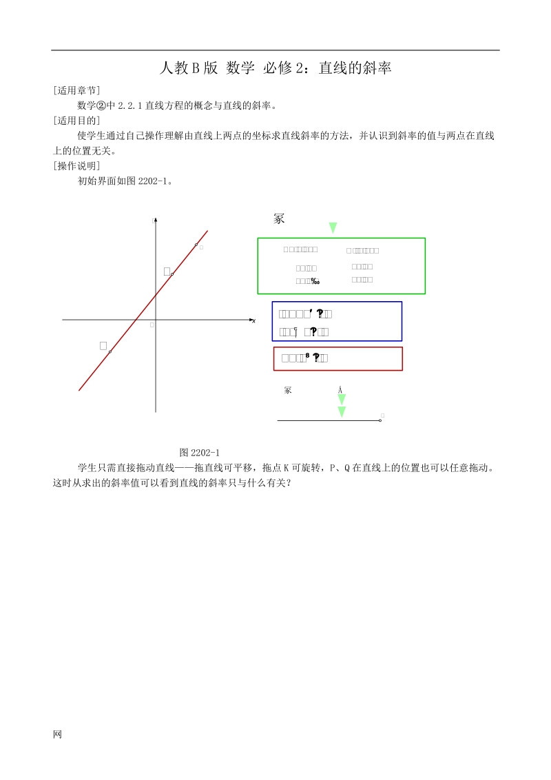 《直线的斜率》教案（人教b版必修二）.doc_第1页