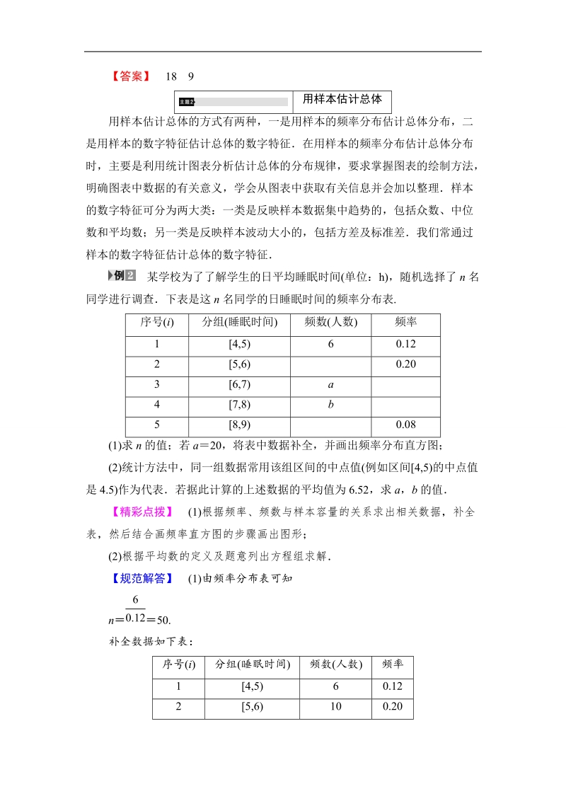 2018版高中数学（苏教版）必修3同步教师用书：第2章 章末分层突破.doc_第3页