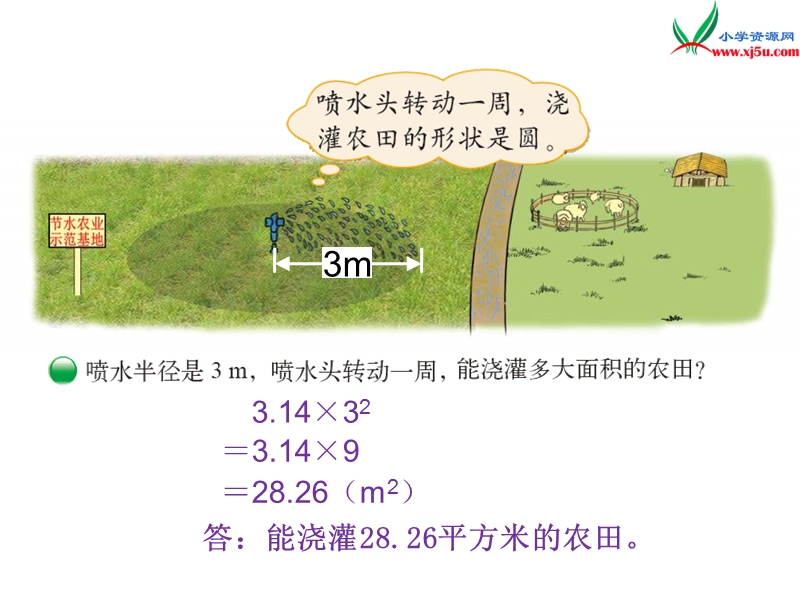 （北师大版）2015-2016六年级数学上册 1.6 圆的面积（二）课件 （新版）.ppt_第2页